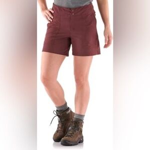 REI Co-op Women's Screeline Technical Shorts Regular Fit Cacao Maroon Size 4